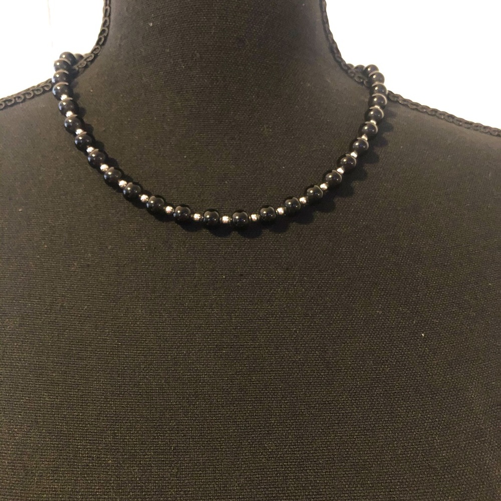 ‼️Vintage black pearl necklace🖤